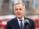 Prime Minister Mark Carney speaks during the announcement of major projects in Terrace, British Columbia, on Thursday.