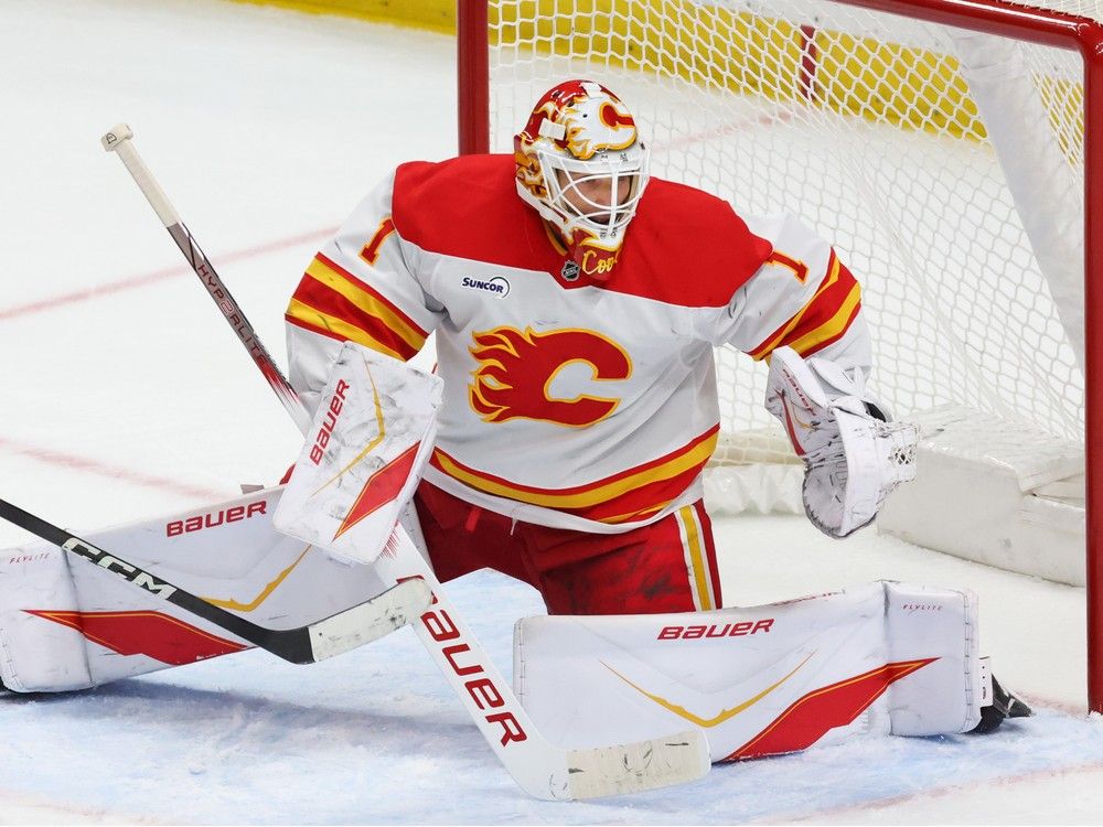 After backstopping the Calgary Flames to a win in Buffalo, Devin Cooley made a comment that will certainly have hockey fans talking.