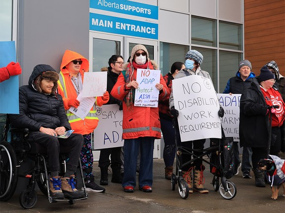 Calgary disability advocacy protest