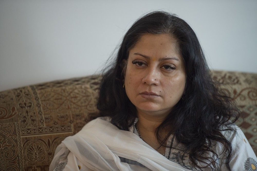 Niharika Sreekumar talks about the sudden passing of her husband Prashant Sreekumar while he was in the Emergency Department of the Grey Nuns Hospital in Edmonton on Dec. 22, 2025. Photo were taken on Friday, December 26, 2025. Photos by Shaughn Butts - Postmedia