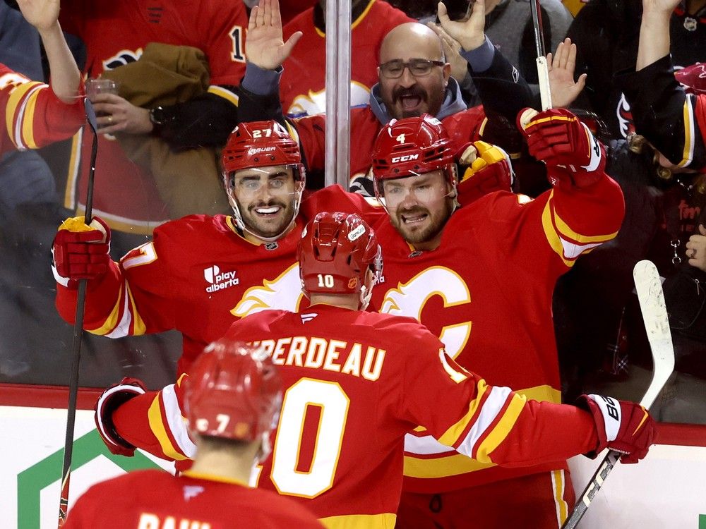 Calgary’s best blue-liner — and best trade chip — had three primary assists in a 4-2 win over the Seattle Kraken at the Saddledome.