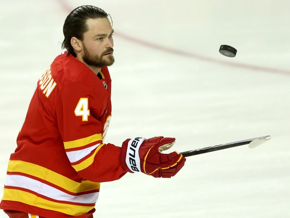 Flames' Rasmus Andersson thriving despite talk about his future | Calgary Herald