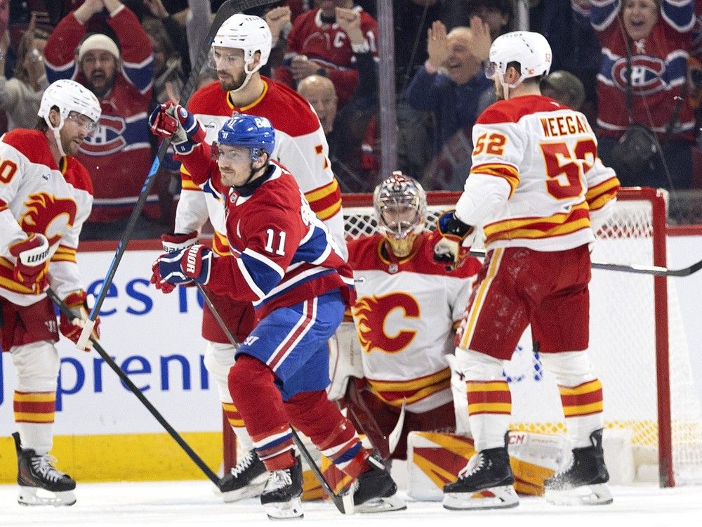 Three takeaways as Flames’ slide continues in loss to Canadiens