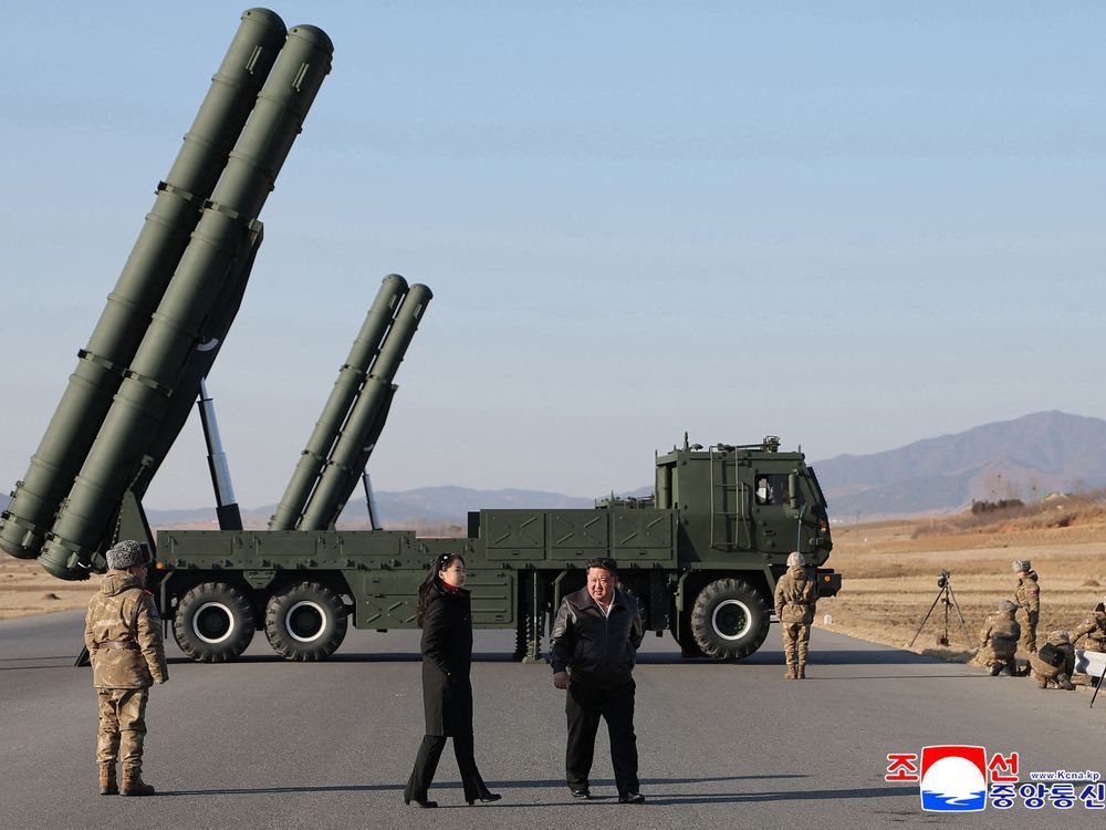 Kim Jong Un oversees test of new North Korean rocket system