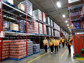Coke Canada Bottling warehouse in Calgary