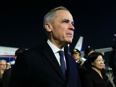 Prime Minister Mark Carney arrives in Beijing, China, on Wednesday, Jan. 14, 2026.
