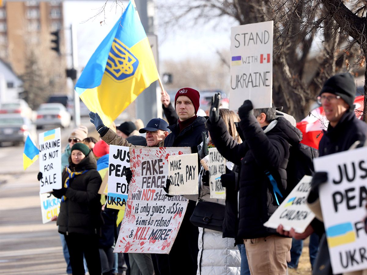 'Ukraine is in our hearts': Calgary's Ukrainian community calls for end of war in first rally of 2026