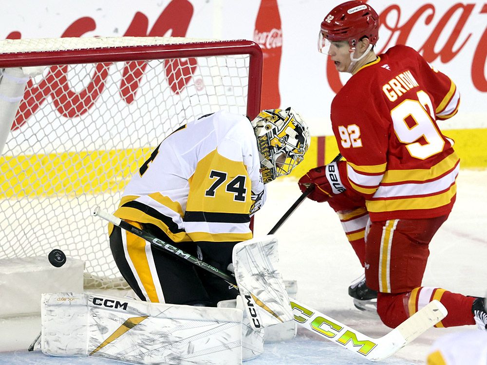 Calgary Flames forward Matvei Gridin