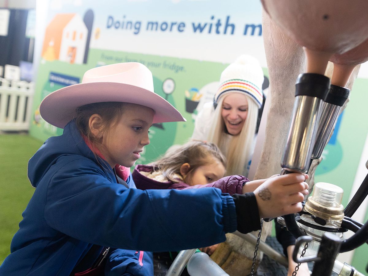 'The story of food': Children get a glimpse of farming life at Aggie Days