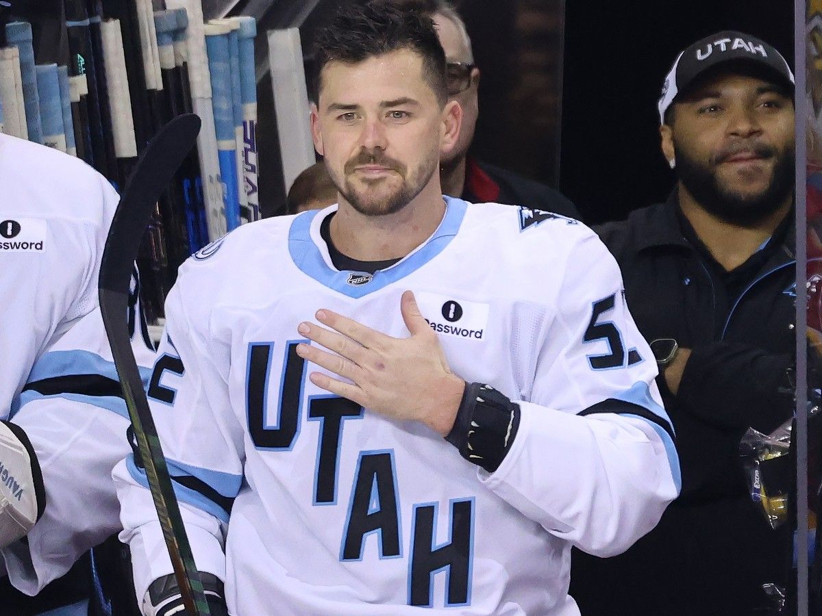 The former Flames defensemen returned to the Scotiabank Saddledome for the first time since being traded to the Mammoth
