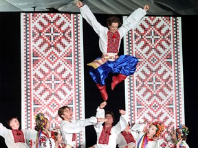 Dancers from Yalenka perform during the annual Calgary Ukrainian Festival at the Acadia Recreation Complex in Calgary on Sunday, June 7, 2026.