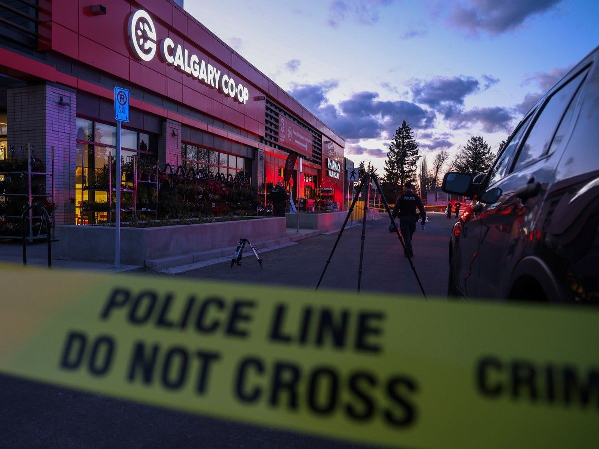 One person is dead and another person is in hospital after a shooting in the North Hill Co-Op parking lot on Monday night.