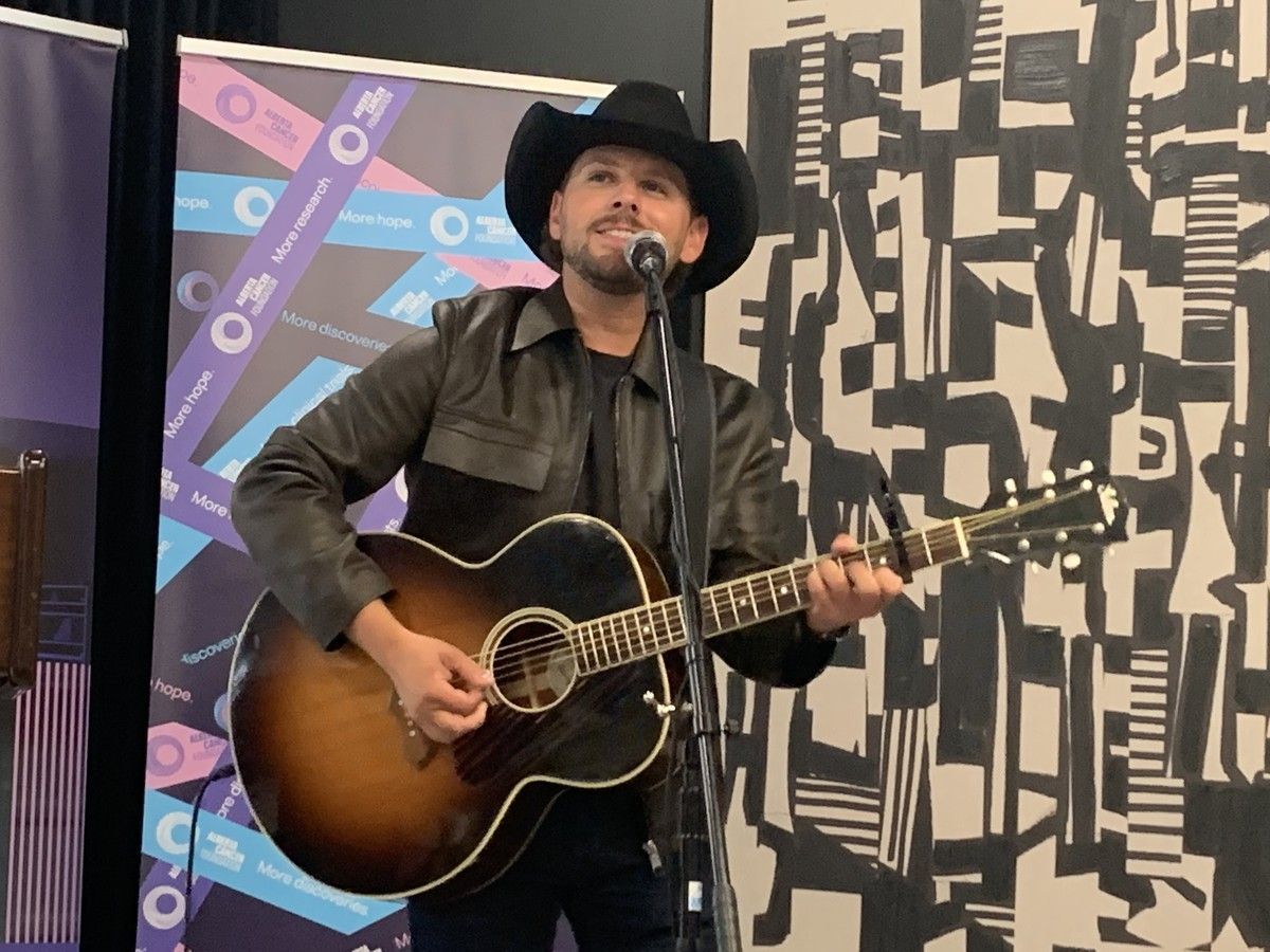 CCMA Award-winning country music star Brett Kissel sang his own special cancer patient support message -- I Didn't Fall in Love With Your Hair -- at a special Alberta Cancer Foundation Lottery event in Calgary. Claire Young, Postmedia