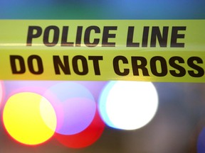 Calgary police crime scene tape