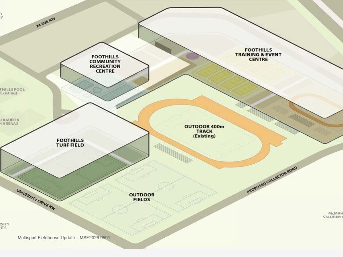 rendering of proposed Calgary fieldhouse
