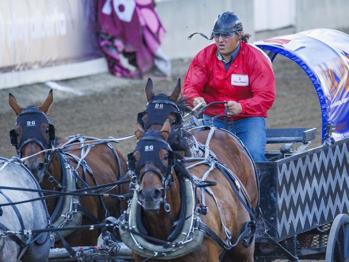 chuckwagon driver Dustin Gorst