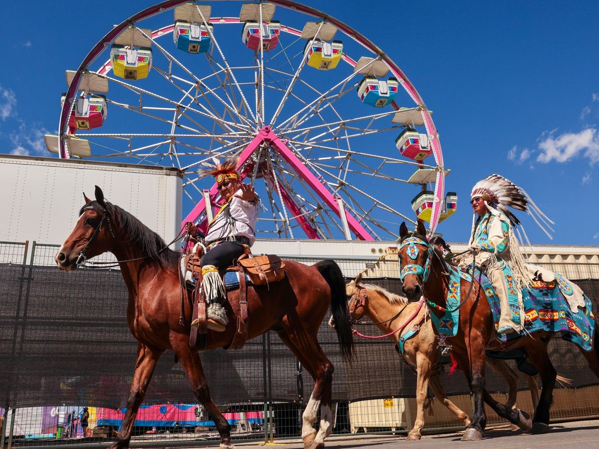 First Nation riders at Calgary Stampede