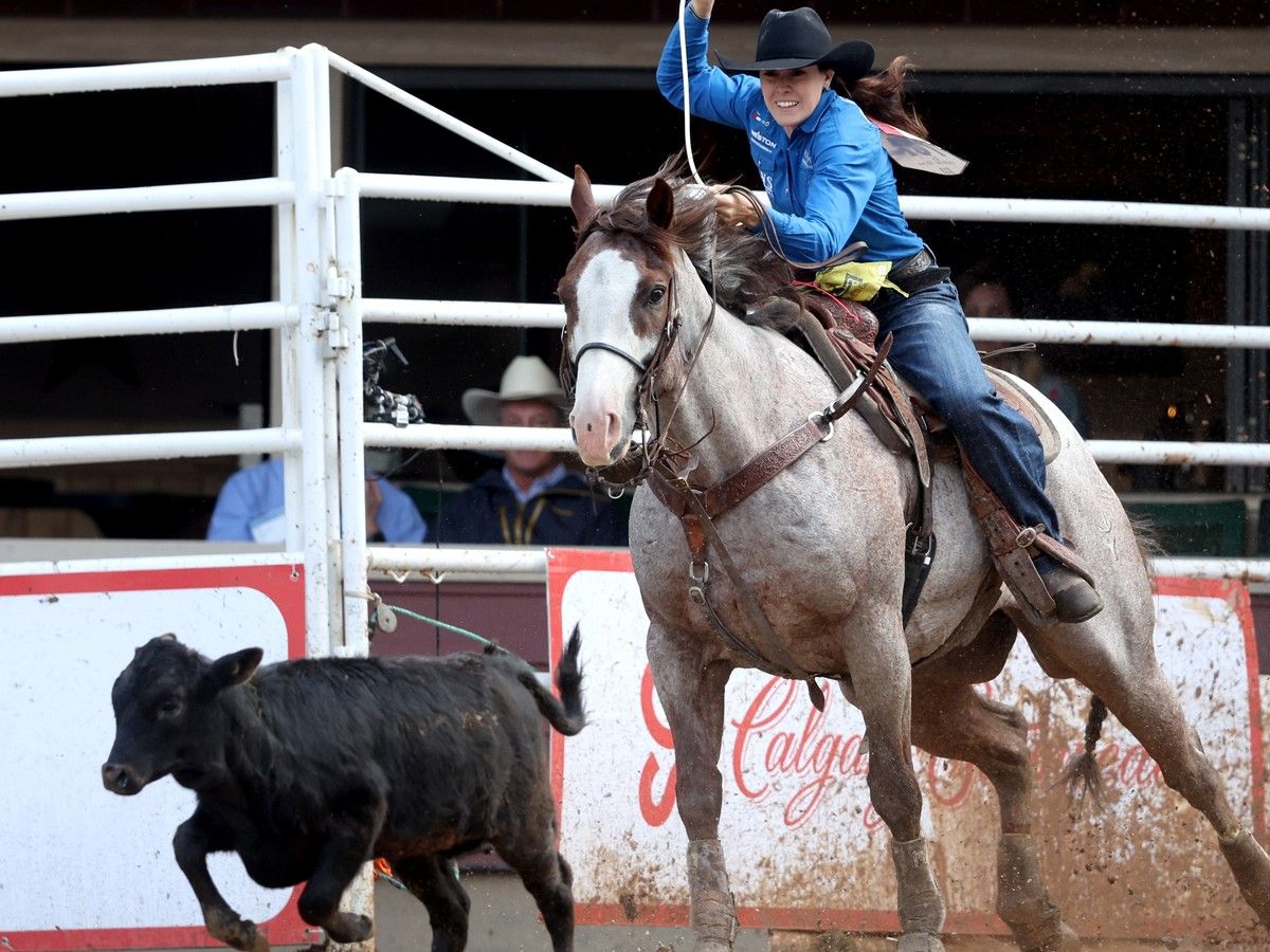 Day 3 at the Calgary Stampede: Nanton's Jenna Dallyn ropes way to Championship Sunday