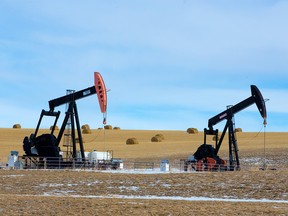 Pumpjacks near Cochrane