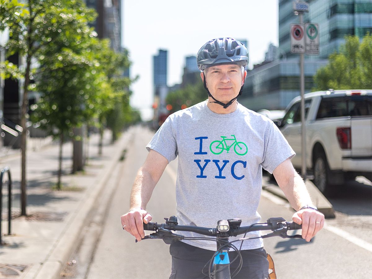 Bike Calgary president Doug Clark