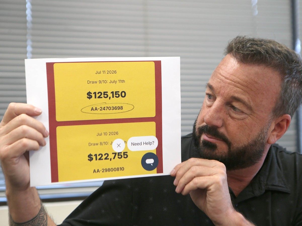 Curtis Geiger had the winning ticket for the Showband 50/50 draw, but didn't claim it in the required 48-hour window.