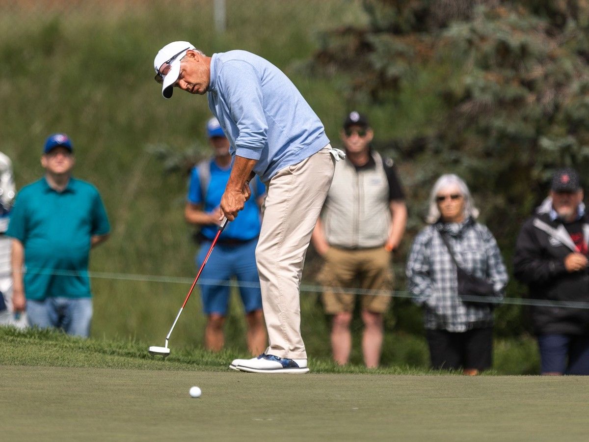 Calgary's Wes Martin was photographed on the 16th green at the Rogers Charity Classic at the Canyon Meadows Golf and Country Club
