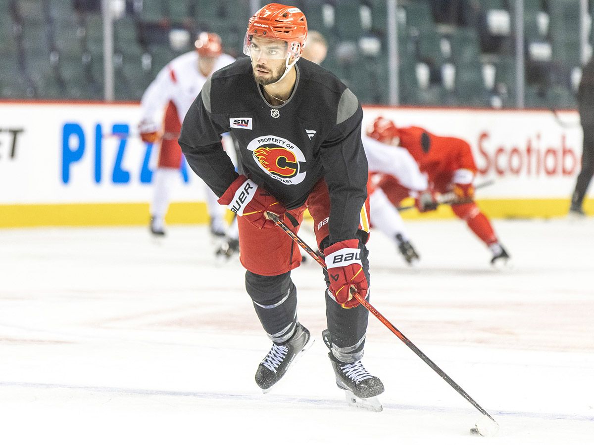 Kevin Bahl's blueline experience more important than ever for Flames