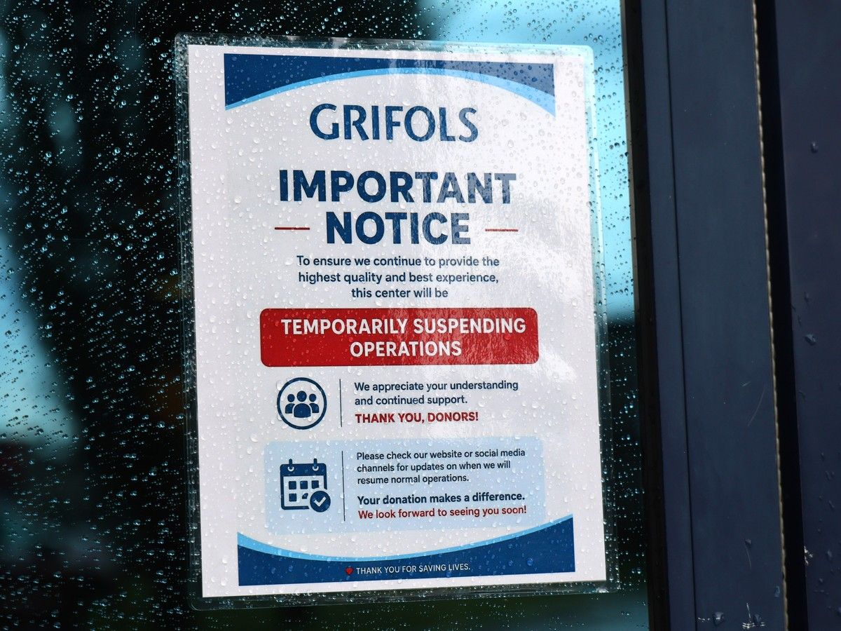 Calgary Grifols blood plasma donation centre