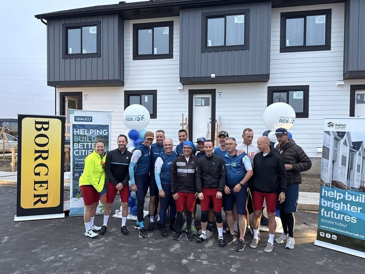 Qualico's Ride for 75 supports Habitat for Humanity