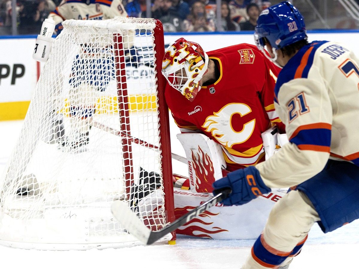 Three takeaways as Flames lose hot goalie Devin Cooley on hit, get blanked by Oilers