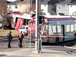 Fatal bus crash at Saddletowne Circle