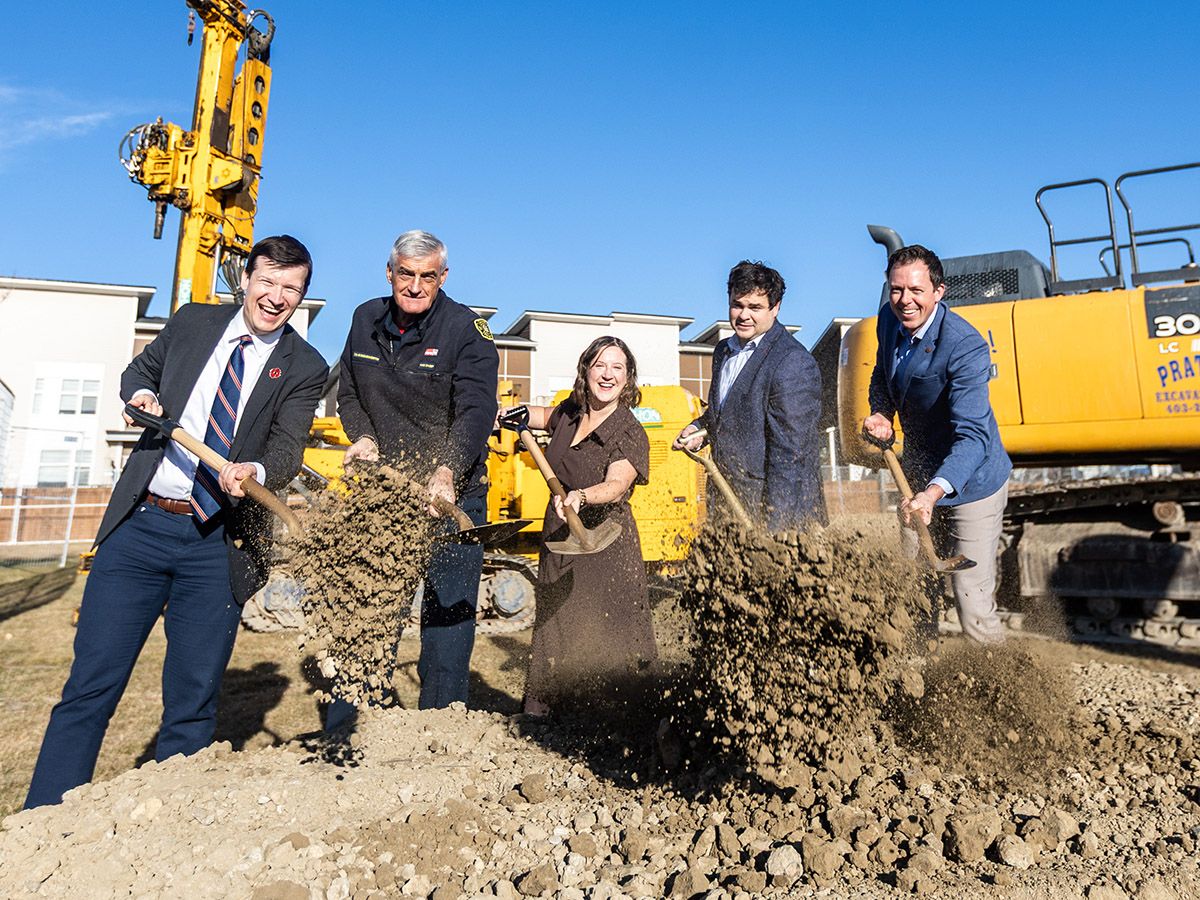 Walden library and fire station groundbreaking