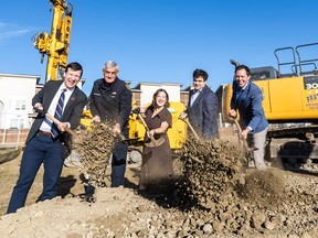 Walden library and fire station groundbreaking