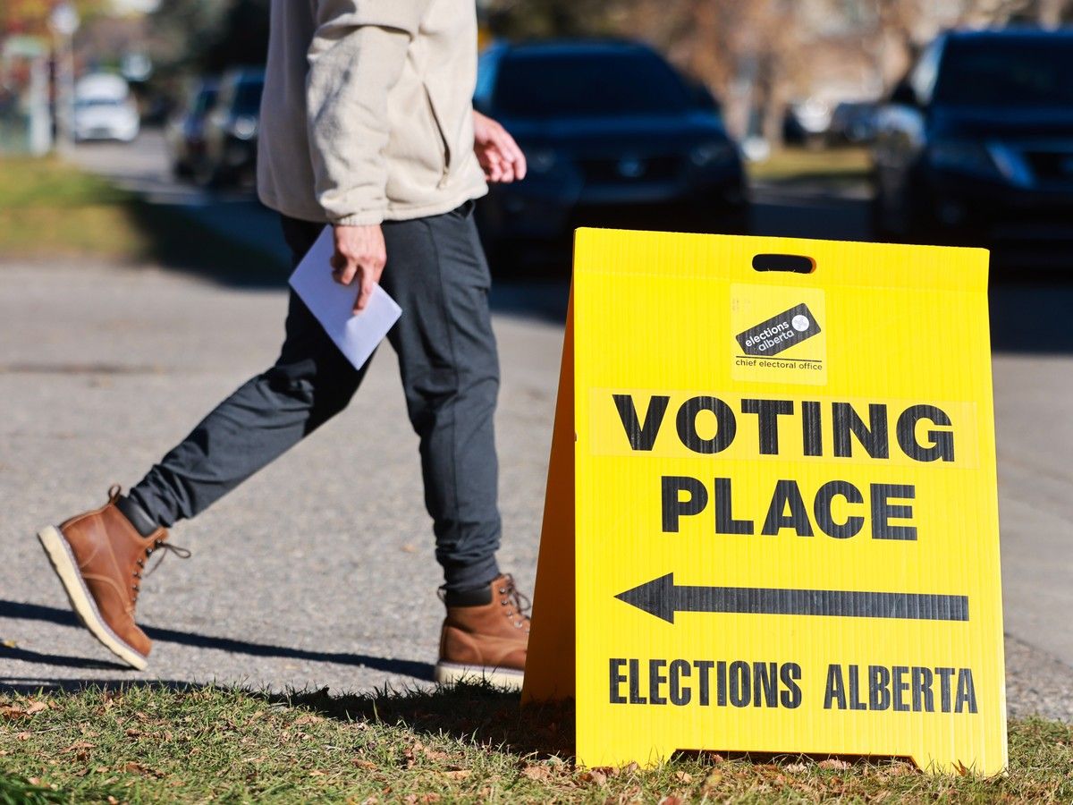 Alberta referendum voting place