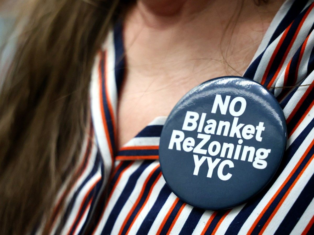No blanket rezoning pin Calgary