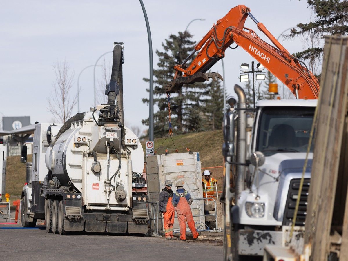 Calgary water main repairs