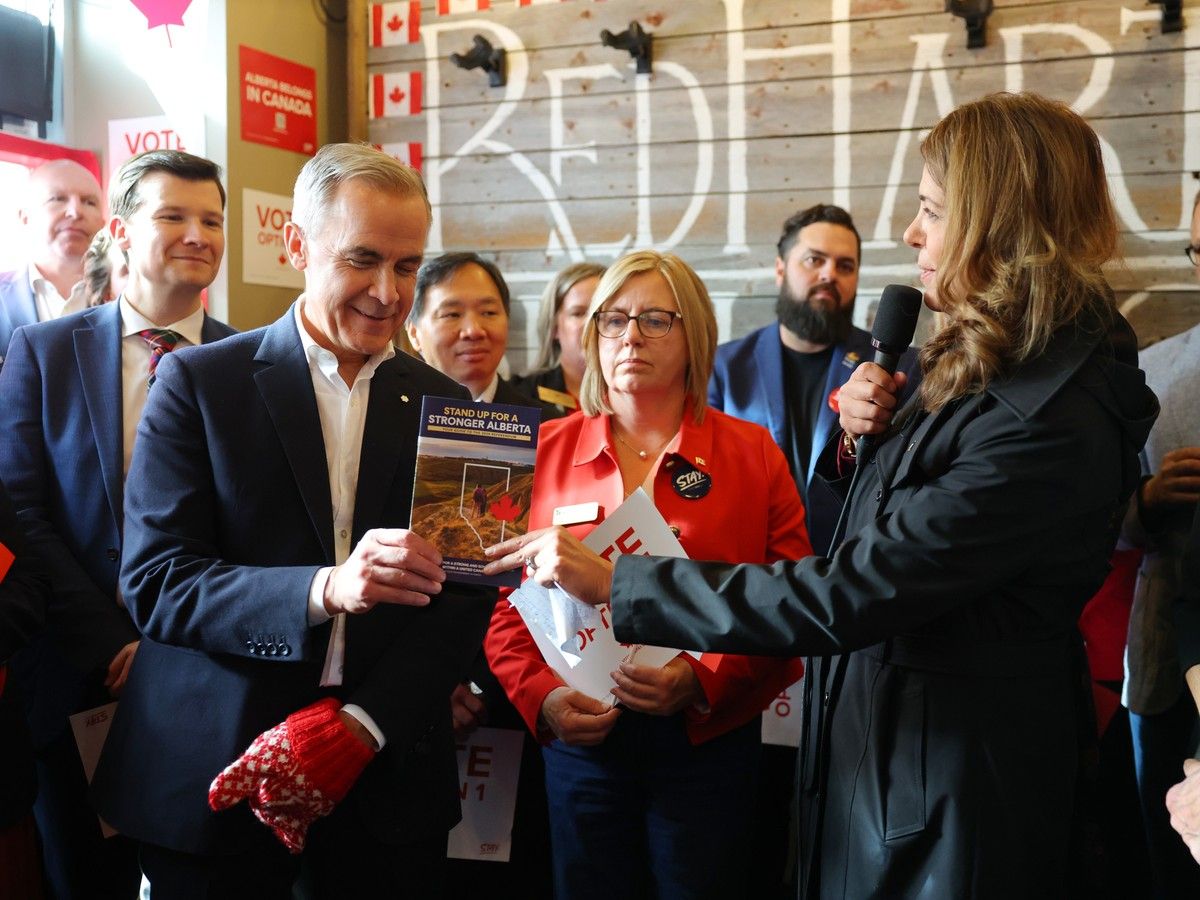 Mark Carney and Danielle Smith