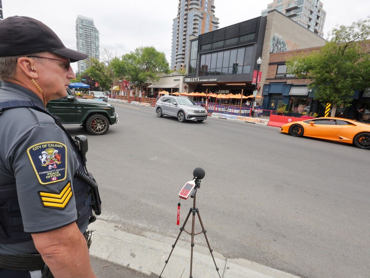 Calgary peace officer traffic noise enforcement