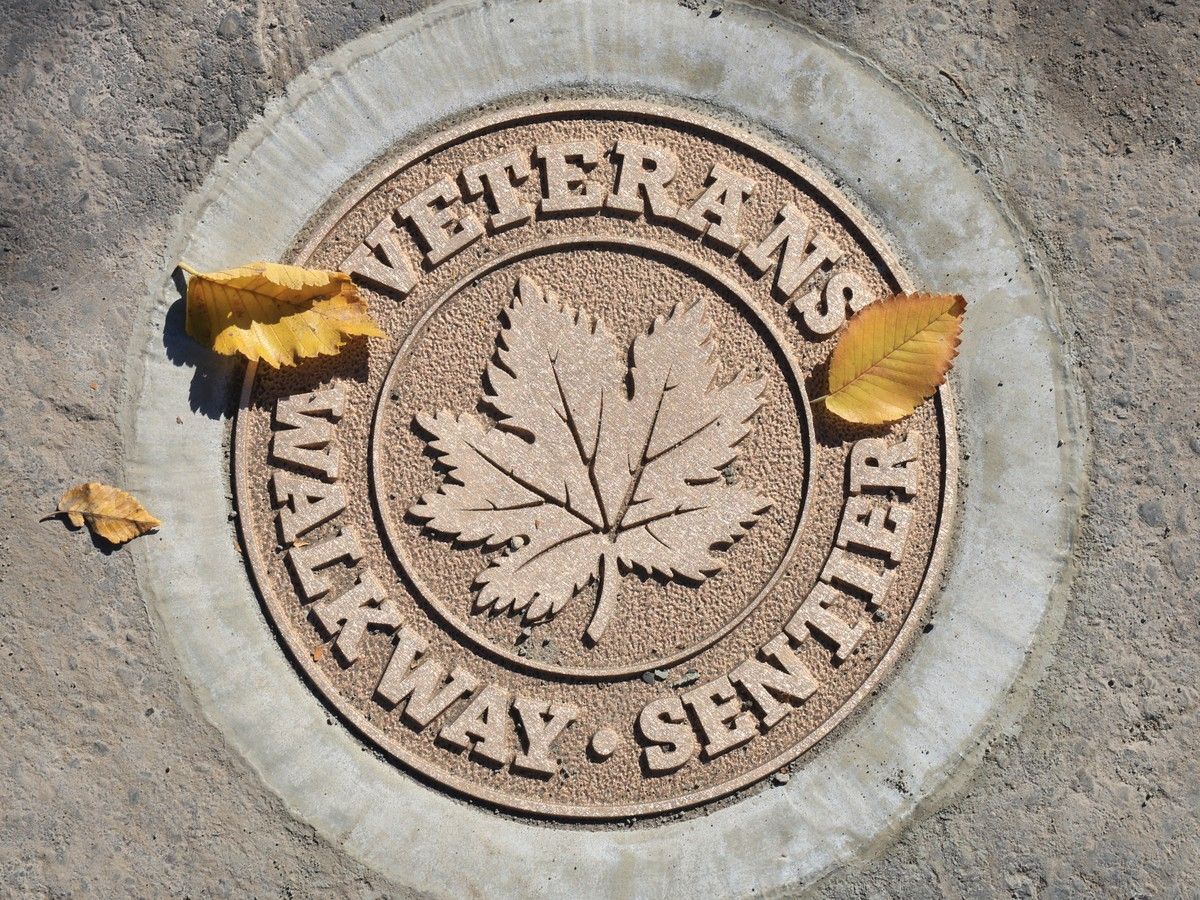 Veterans walkway medallion Calgary