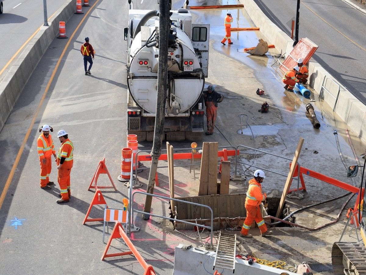 Water main break
