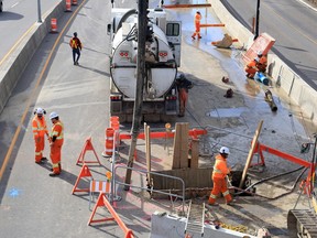 Water main break