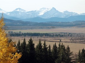 The proposed area along Springbank Road on October 17, 2014 which is ground zero for the proposed Springbank Dam and Reservoir. Area residents are trying the fight the province's plan.  (Colleen De Neve/Calgary Herald)