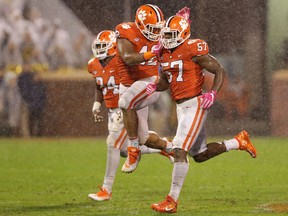 Christian Wilkins and Tre Lamar of the Clemson Tigers