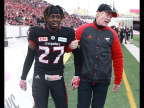 Calgary Stampeders Tunde Adeleke.