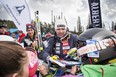 Canadian Manuel Osborne-Paradis signs autographs after racing in the Menís Downhill at the Lake Louise World Cup on Saturday, November 25, 2017. photo by Pam Doyle/www.pamdoylehphoto.com