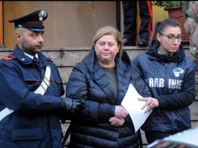 Sicilian mob queen Maria Angela Di Trapani was busted early Tuesday.