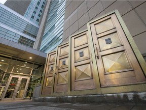 Calgary Courts Centre stands in Calgary, Alta., on Monday, Jan. 16, 2017. It was Day 1 in the trial of Douglas Garland, accused of killing Alvin and Kathy Liknes and their grandson Nathan O'Brien. Lyle Aspinall/Postmedia Network