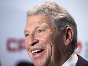 Canadian Pacific Railway CEO Hunter Harrison at the company's annual general meeting in Calgary on May 14, 2015. Railway executive Hunter Harrison has died, CSX Corporation confirms in a statement.