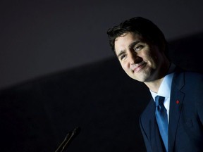 Prime Minister Justin Trudeau holds a press conference in Guangzhou, China on Thursday, Dec. 7, 2017.