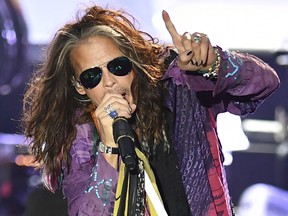 Singer Steven Tyler performs with  Aerosmith in Munich, Germany on May 26, 2017.